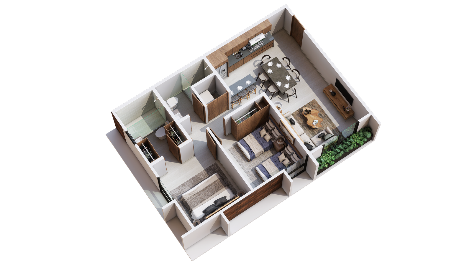 Departamento modelo D sin terraza