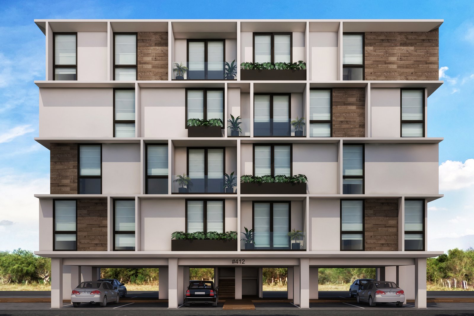 Fachada frontal Torre - Toma A